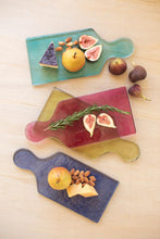 Load image into Gallery viewer, Kalalou Colored Glass Cheese Board - Set of 4