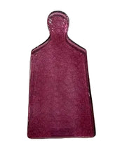 Load image into Gallery viewer, Kalalou Colored Glass Cheese Board - Red