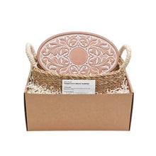 Load image into Gallery viewer, Handmade Bread Warmer & Wicker Basket - Vintage Vine- Oval