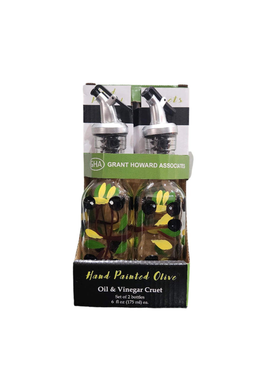 Oil & Vin Hand Painted Cruet Set 6oz
