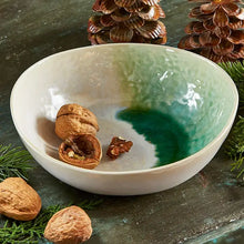 Load image into Gallery viewer, Tag Green Multi Curve Crackle Glaze Bowl
