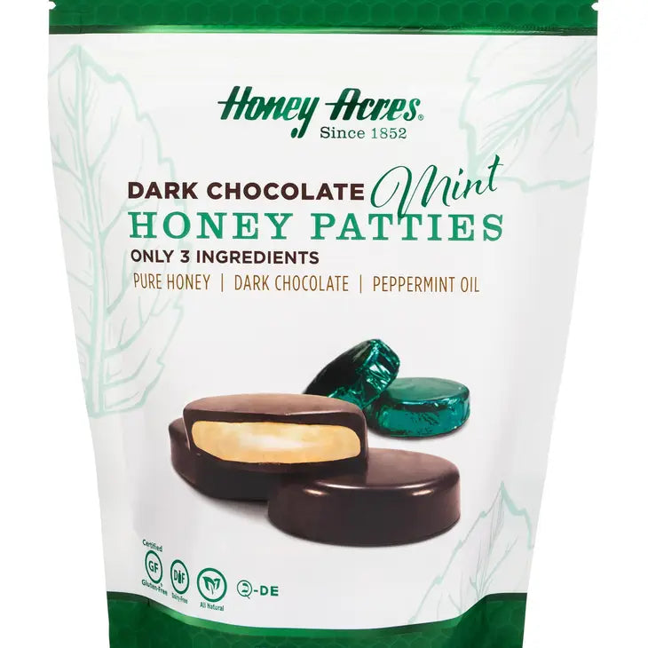 Honey Acres Dark Chocolate Mint & Honey Patties