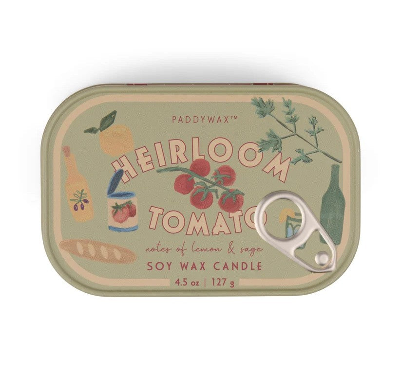Paddy Wax Heirloom Tomato Tin 4.5oz Candle