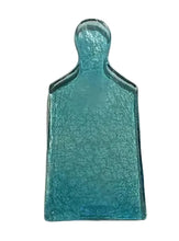 Load image into Gallery viewer, Kalalou Colored Glass Cheese Board - Cyan
